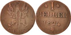 World Coins - Coin, German States, FRANKFURT AM MAIN, Heller, 1824, , Copper, KM:301