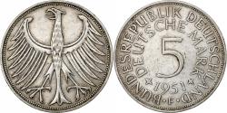 World Coins - GERMANY - FEDERAL REPUBLIC, 5 Mark, 1951, Stuttgart, Silver, , KM:112.1