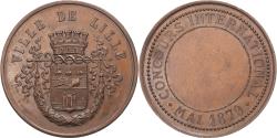 World Coins - France, Medal, Ville de Lille, Concours International, 1879, Copper,