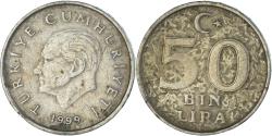 World Coins - Coin, Turkey, 50000 Lira, 50 Bin Lira, 1999