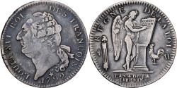 World Coins - France, Louis XVI, Ecu de 6 Livres, Génie, 1792 / AN 4, Lille, Silver