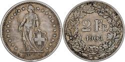 World Coins - Switzerland, 2 Francs, 1903, Bern, Silver, , KM:21