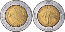 World Coins - Coin, San Marino, 500 Lire, 1985, , Bi-Metallic, KM:181