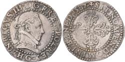 World Coins - France, Henri III, Demi Franc, 1587, Poitiers, Silver, , Gadoury:487