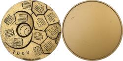 World Coins - France, Medal, Banque Populaire, Calendrier Année 2000, 2000, MDP, Bronze