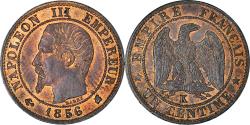 World Coins - Coin, France, Napoleon III, Napoléon III, Centime, 1856, Bordeaux,