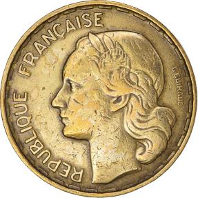 World Coins - Coin, France, Guiraud, 50 Francs, 1951, Paris, , Aluminum-Bronze