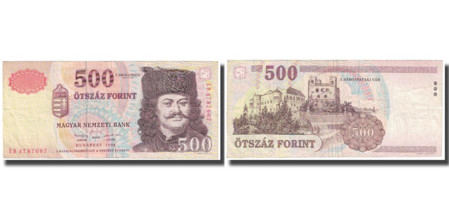 World Coins - Banknote, Hungary, 500 Forint, 1998, KM:179a, AU(50-53)