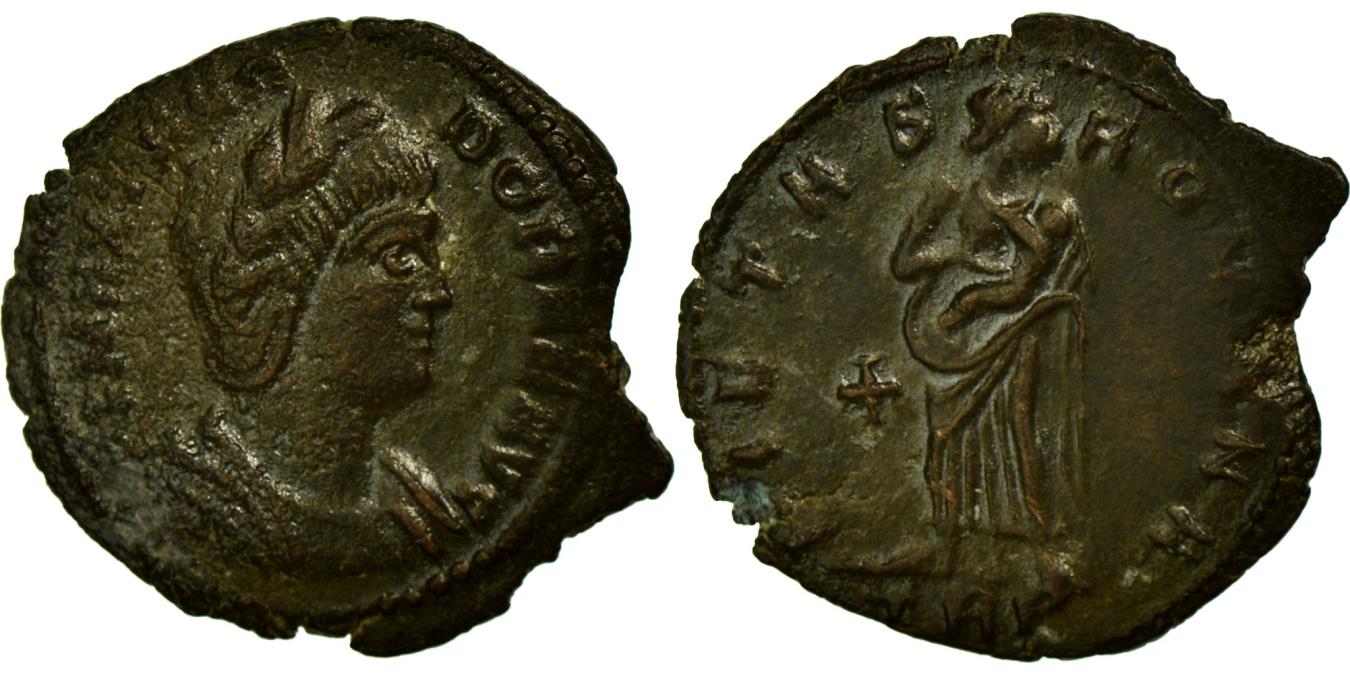 Coin, Theodora, Nummus, Trier, , Bronze, Cohen5 Roman Imperial Coins