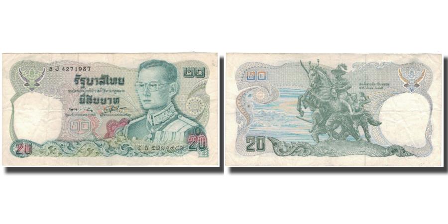 Banknote Thailand 20 Baht Km 88 Vf 30 35 World Paper Money