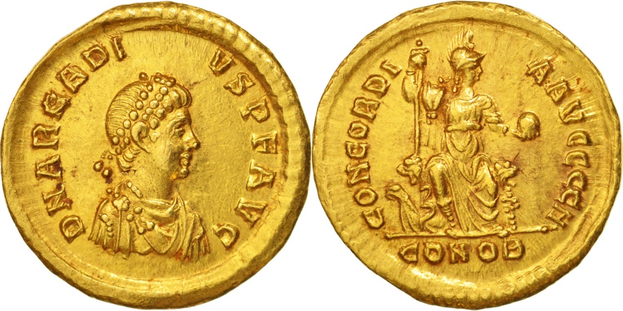 Roma golden. Emperor Arcadius (395-408 ad).