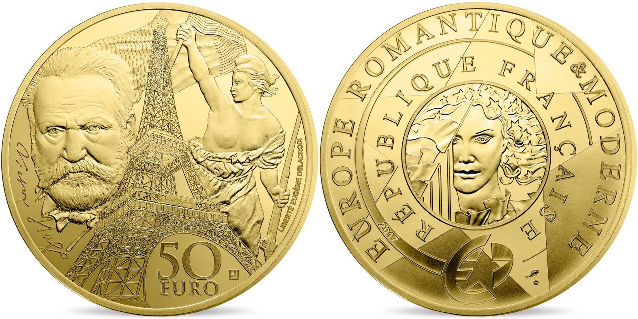 金貨　50EURO ユーロ　2017 フランス　ハーモニー Coin, France, Monnaie de Paris, 50 Euro, Europa, 2017, , Gold