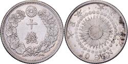 World Coins - Japan, Mutsuhito, 10 Sen, Meiji Era, Yr. 43 (1910), Silver,