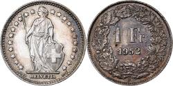 World Coins - Switzerland, Franc, 1952, Bern, Silver, , KM:24