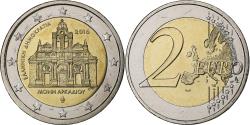 World Coins - Greece, 2 Euro, Arkadi Monastery, 2016, Bi-Metallic,
