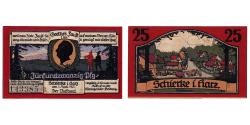 World Coins - Banknote, Germany, Schierke, 25 Pfennig, Forêt, 1921 UNC(63) Mehl:1179.1a