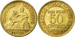 World Coins - Coin, France, Chambre de commerce, 50 Centimes, 1922,