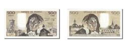 World Coins - Banknote, France, 500 Francs, 500 F 1968-1993 ''Pascal'', 1987, 1987-11-05