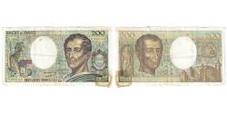 World Coins - France, 200 Francs, Montesquieu, 1990, VG(8-10), Fayette:70.08, KM:155c