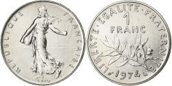 World Coins - France, Franc, Semeuse, 1974, Monnaie de Paris, série FDC, Nickel,