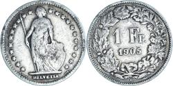 World Coins - Coin, Switzerland, Franc, 1905, Bern, , Silver, KM:24