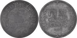 World Coins - Coin, Netherlands, Wilhelmina I, 25 Cents, 1943, , Zinc, KM:174
