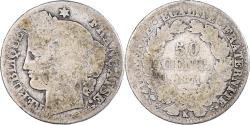 World Coins - Coin, France, Cérès, 50 Centimes, 1871, Bordeaux, , Silver, KM:834.2