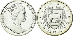 World Coins - Coin, Isle of Man, Elizabeth II, 15 Ecus, 1994, Pobjoy Mint, , Silver