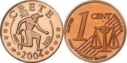 World Coins - Crete, Euro Cent, Fantasy euro patterns, Essai-Trial, Proof, 2004, Copper