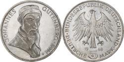 World Coins - GERMANY - FEDERAL REPUBLIC, 5 Mark, 1968, Karlsruhe, Silver, , KM:122