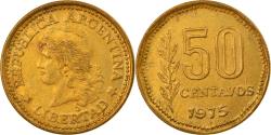 World Coins - Coin, Argentina, 50 Centavos, 1975, , Aluminum-Bronze, KM:68