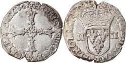 World Coins - Coin, France, Henri IV, 1/4 Ecu, 1605, Nantes, , Silver, Duplessy:1224
