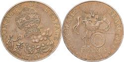World Coins - France, 10 Francs, La conquête, 1983, Paris, Tranche B, Nickel-Bronze