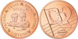 World Coins - Lithuania, Fantasy euro patterns, 2 Euro Cent, 2003, , Copper Plated Steel