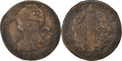 World Coins - Coin, France, 2 sols français, 2 Sols, 1793, Strasbourg, , Bronze