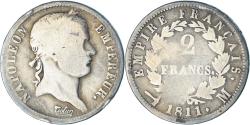 World Coins - France, Napoleon I, 2 Francs, 1811, Toulouse, Silver, , Gadoury:501