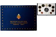 World Coins - Vatican, Benedict XVI, Set 1 ct. - 2 Euro + Medal, Proof, 2007, Rome,