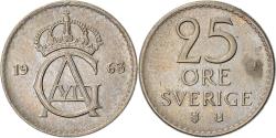 World Coins - Coin, Sweden, Gustaf VI, 25 Öre, 1963, , Copper-nickel, KM:836