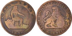 World Coins - Coin, Spain, Provisional Government, 5 Centimos, 1870, , Copper, KM:662