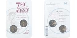 World Coins - Italy, 2 Euro, Dante Alighieri, 2015, Rome, Set 2 monnaies 2 euro BU,