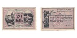 World Coins - Banknote, Austria, Attnang-Puchheim O.Ö. Gemeinde, 20 Heller, personnage, 1920