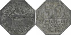 World Coins - Germany, Stadt Tübingen, 50 Pfennig, 1917, , Zinc