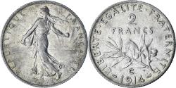 World Coins - France, Semeuse, 2 Francs, 1914, Castelsarrasin, , Silver, KM:845.2