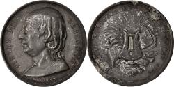 World Coins - France, Medal, Pierre Jean Béranger, Arts & Culture, 1858, , Tin