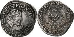 World Coins - France, Francis I, 1/2 Teston, 1540-1547, Tours, 5th type, Silver,