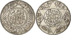 World Coins - Morocco, Yusuf, 1/2 Rial, 5 Dirhams, AH1336 / 1917, bi-Bariz, Silver,
