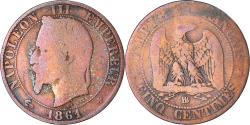 World Coins - Coin, France, 5 Centimes, 1861