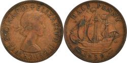 World Coins - Coin, Great Britain, Elizabeth II, 1/2 Penny, 1959, , Bronze, KM:896
