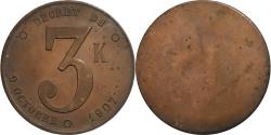 World Coins - France, Token, Plaque Fiscale, Appareils à Vapeur, 3K, 1907, Copper,