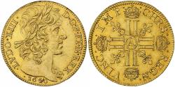 World Coins - France, Louis XIII, 2 louis d'or, LVDO, 1640, Paris, Pedigree, Gold,